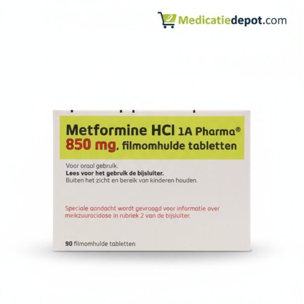 Metformine HCI 1A Pharma 850mg 90 tabletten